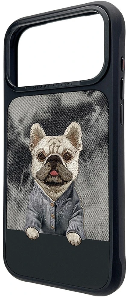 Dėklas NIMMY case GENTLE PETS SERIES DOG compatible with MagSafe for IPHONE 18 Pro/17 Pro juodas