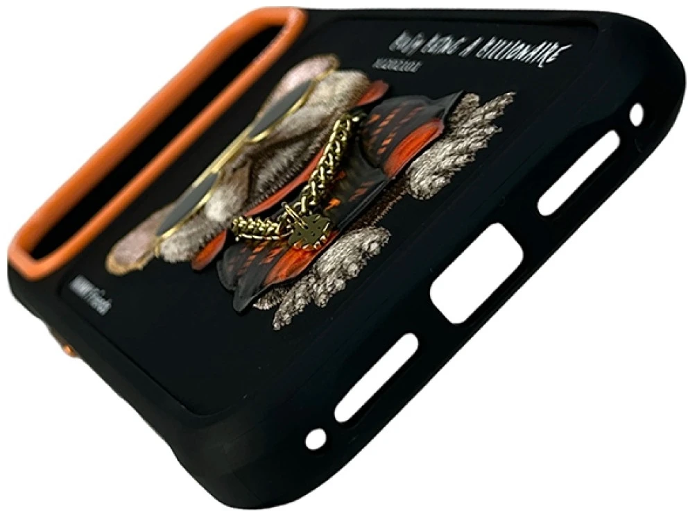 Dėklas NIMMY case GLASSES COOL DOG for IPHONE 18 Pro Max/17 Pro Max juodas