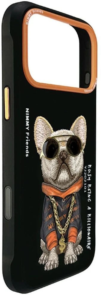Dėklas NIMMY case GLASSES COOL DOG for IPHONE 18 Pro Max/17 Pro Max juodas