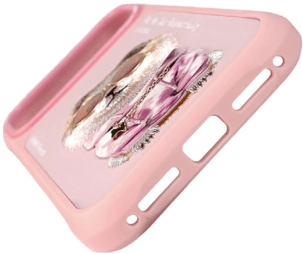 Dėklas NIMMY case GLASSES COOL DOG for IPHONE 18 Pro/17 Pro pink