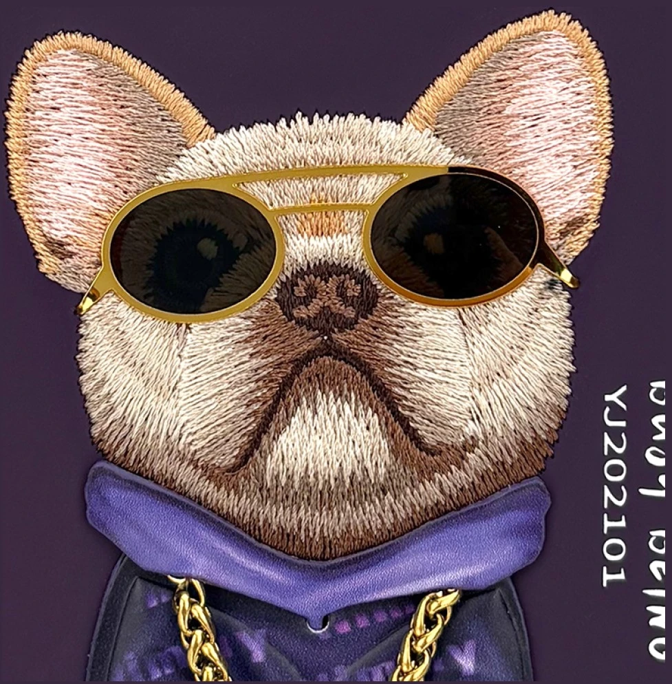 Dėklas NIMMY case GLASSES COOL DOG for IPHONE 18 Pro/17 Pro violetinė