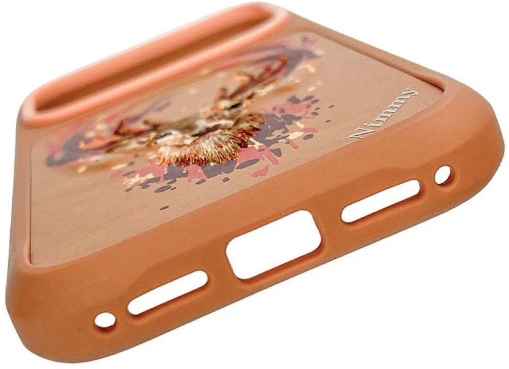 Dėklas NIMMY case DEER compatible with MagSafe for IPHONE 18 Pro/17 Pro oranžinis