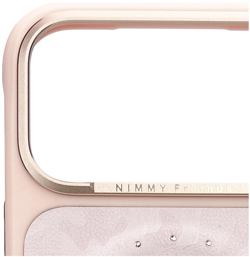 Dėklas NIMMY case LUCKY FASHION CAT compatible with MagSafe for IPHONE 18 Pro/17 Pro pink