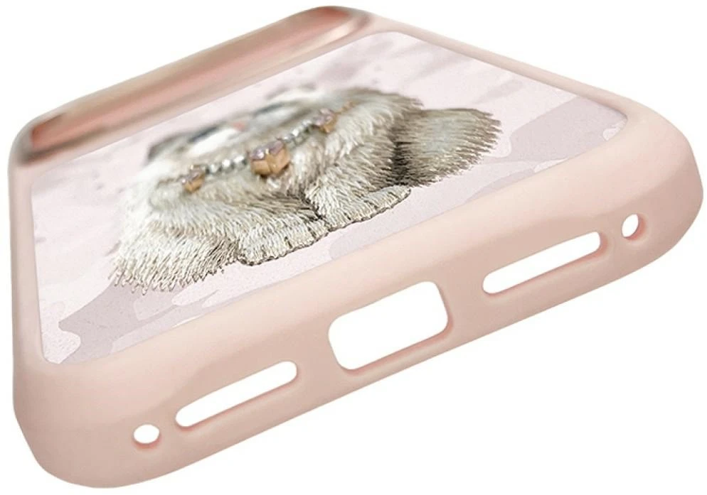 Dėklas NIMMY case LUCKY FASHION CAT compatible with MagSafe for IPHONE 18 Pro Max/17 Pro Max pink