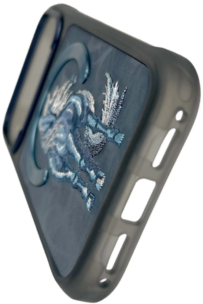 Dėklas NIMMY case MAGNETIC FANTASY ANIMAL UNICORN compatible with MagSafe for IPHONE 18 Pro Max/17 Pro Max mėlynas