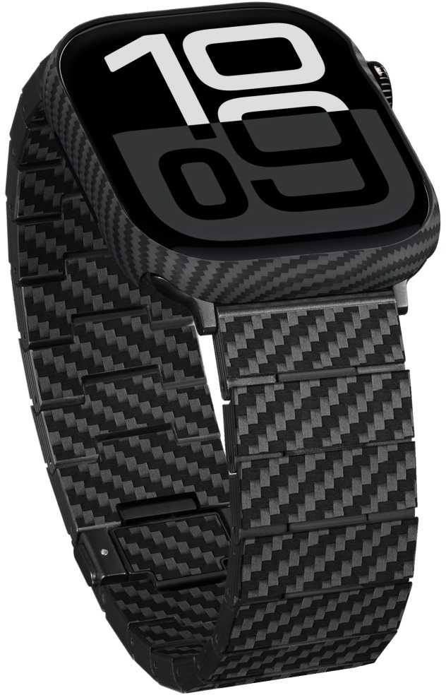 Dėklas PITAKA Air Case do Apple Watch 10 / 11 (46 mm) juoda-pilka