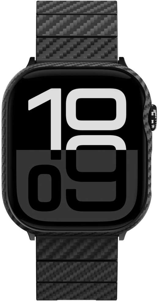 Dėklas PITAKA Air Case do Apple Watch 10 / 11 (46 mm) juoda-pilka