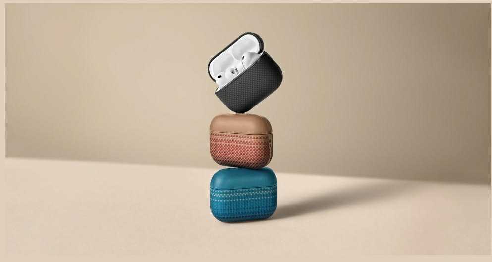 PITAKA aramidinio pluošto dėklas, skirtas „AirPods Pro 3“, „Moonrise“