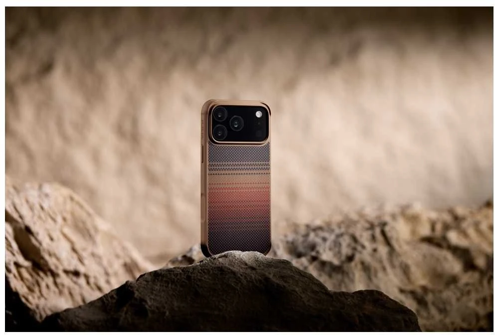 Pitaka Aramid ProGuard dėklas Apple iPhone 17 Pro, saulėlydžio spalvos