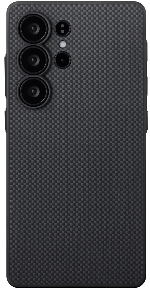 Dėklas PITAKA Cairn Case MagSafe skirtas Samsung Galaxy S25 Ultra juodai pilkas