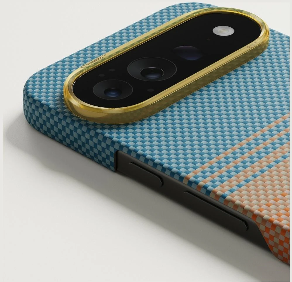 Dėklas PITAKA California Dream 01 Edge Case skirtas Google Pixel 11 Pro XL saulėlydžio spalvos