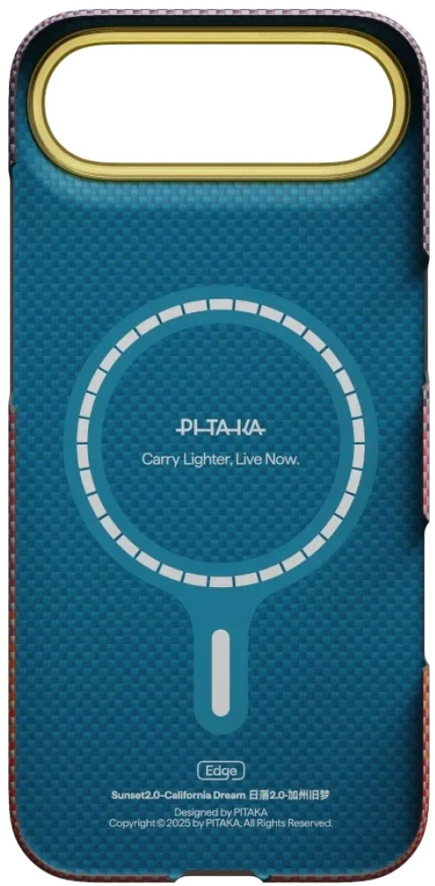 Dėklas PITAKA Edge Case California Dream 02 do iPhone Air sunset