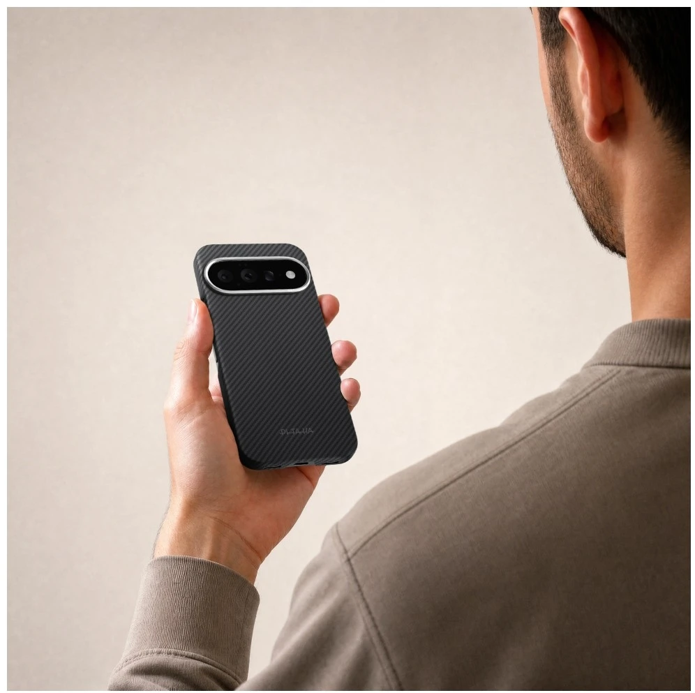 Dėklas PITAKA Edge Case do Google Pixel 11 juoda pilka