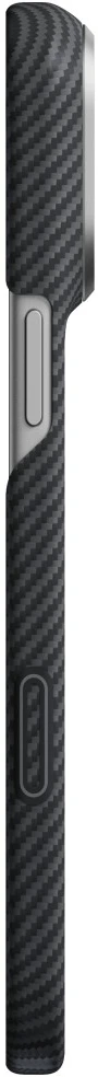 Dėklas Burga Pitaka Edge Case, Juodas/Pilkas Twill – iPhone 18/17 Pro Max