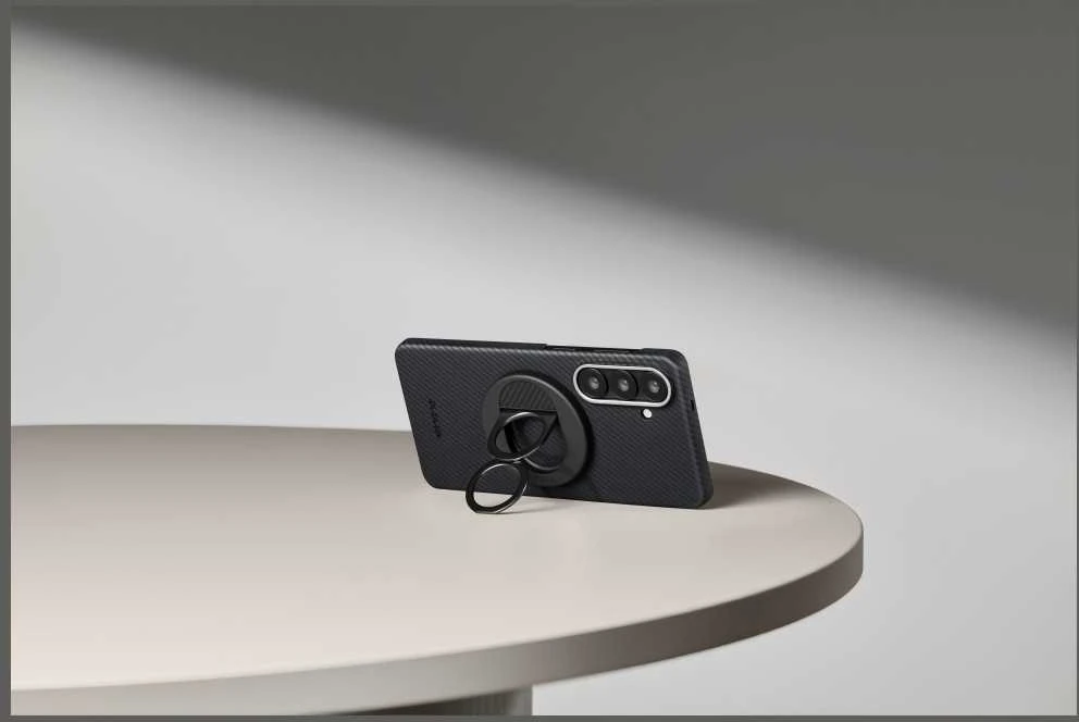 Dėklas Pitaka Edge Case Samsung Galaxy S26, juodas