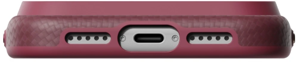 Dėklas PITAKA Summa Case, skirtas iPhone 18 Pro / 17 Pro, bordo spalvos