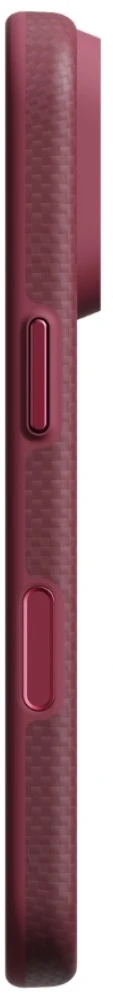 Dėklas PITAKA Summa Case, skirtas iPhone 18 Pro / 17 Pro, bordo spalvos