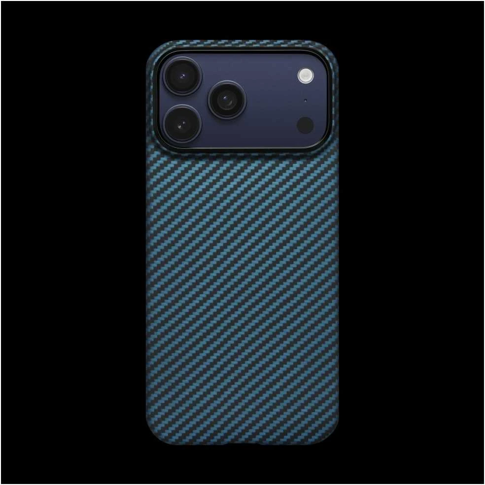 Dėklas Pitaka Ultra Slim Case Apple iPhone 17 Pro, mėlynas