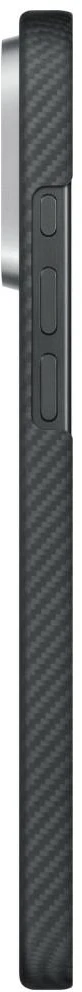 Dėklas PITAKA Ultra-Slim PitaTap MagSafe do iPhone 16 Pro Max juoda pilka