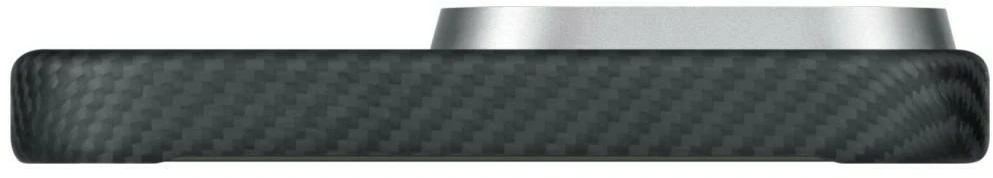 Dėklas PITAKA Ultra-Slim PitaTap MagSafe do iPhone 16 Pro Max juoda pilka