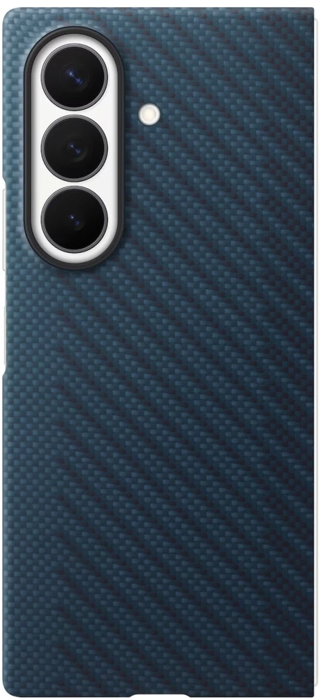 Dėklas KF976SNE anglies pluošto magnetas „Samsung Galaxy Fold 8 Ultra“, tamsiai mėlynas