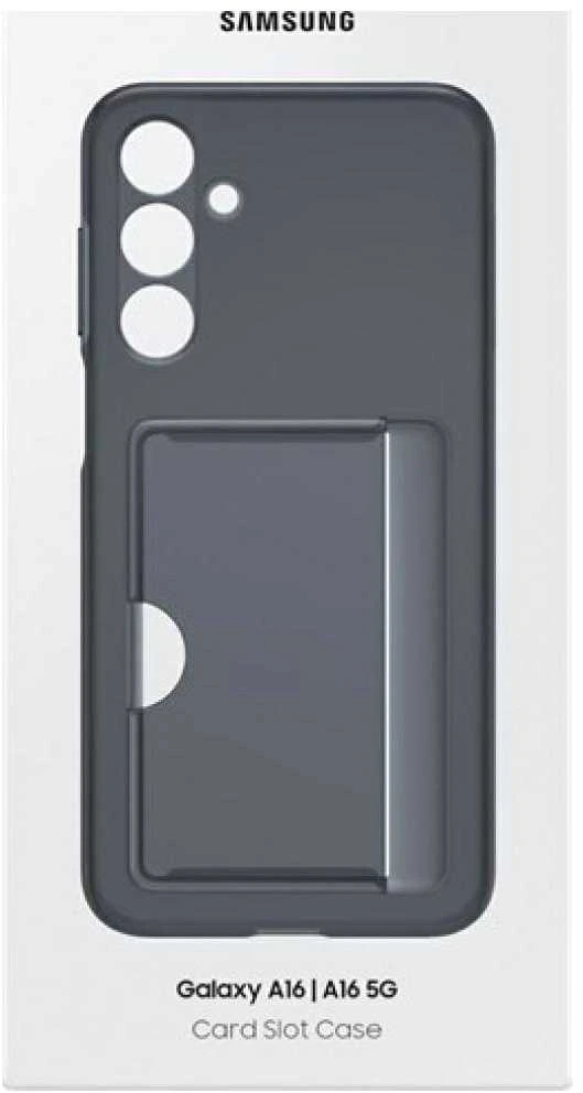 Dėklas Samsung Galaxy A16 Card Slot Cover Juodas