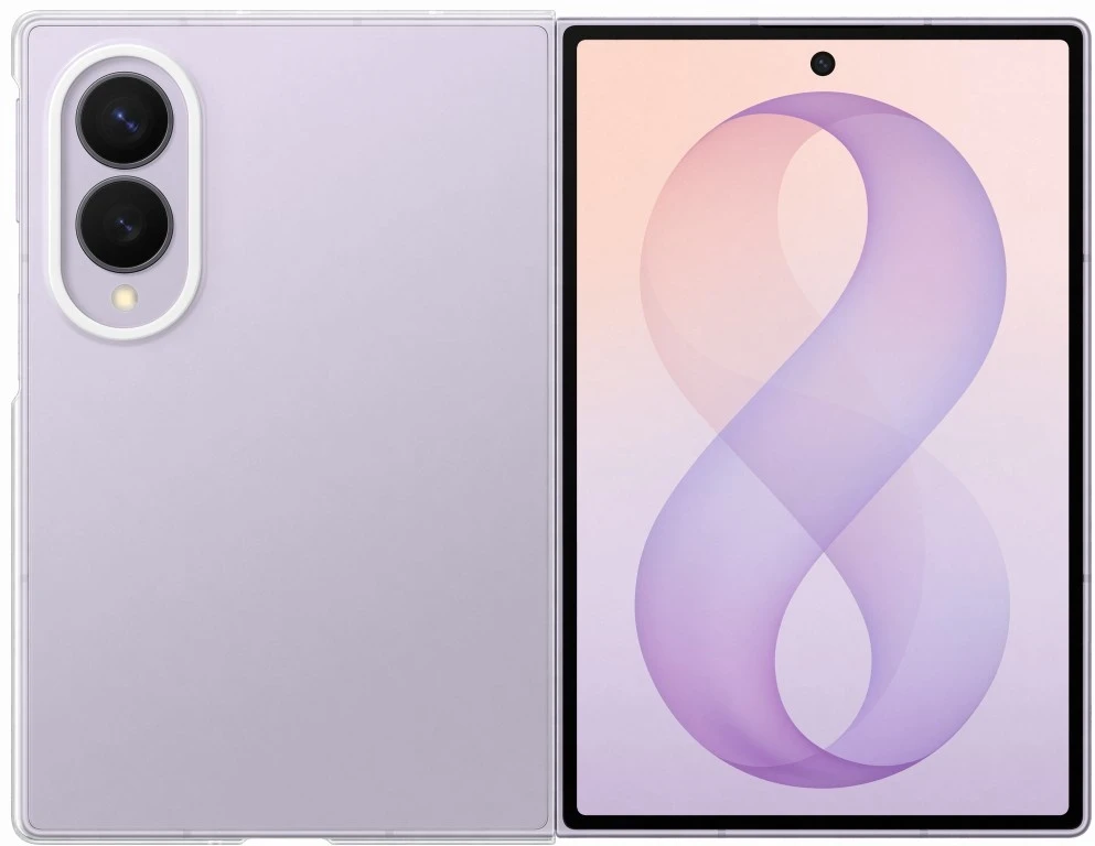Dėklas QF971CTE skaidrus „Samsung Galaxy Fold 8“, permatomas
