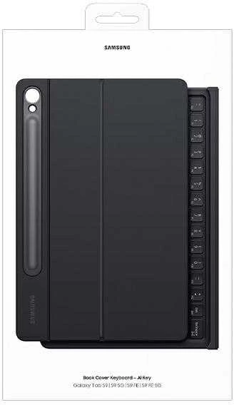 112803 Samsung Galaxy TAB S9 11.0 / S9 FE 10.9 Samsung Book Cover Keyboard (EF-DX725UBEGWW) juodos spalvos