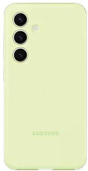 Dėklas „Samsung Galaxy S24“ silikoninis dangtelis šviesiai žalias