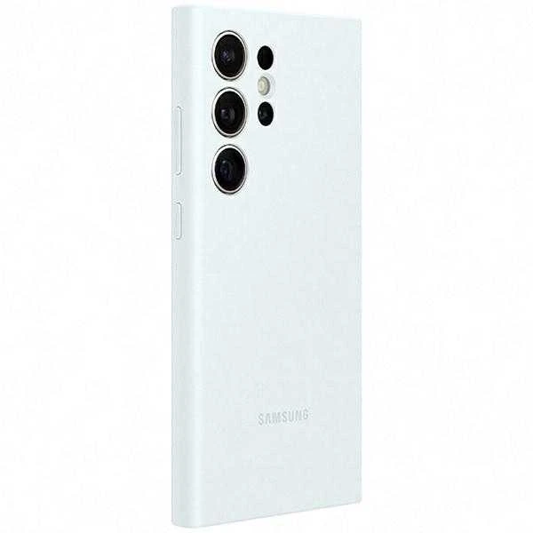 Dėklas Samsung Galaxy S24 Ultra silikoninis dangtelis Baltas