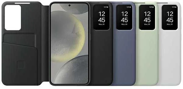Telefono dėklas Samsung Galaxy S24+ Smart View, juodas