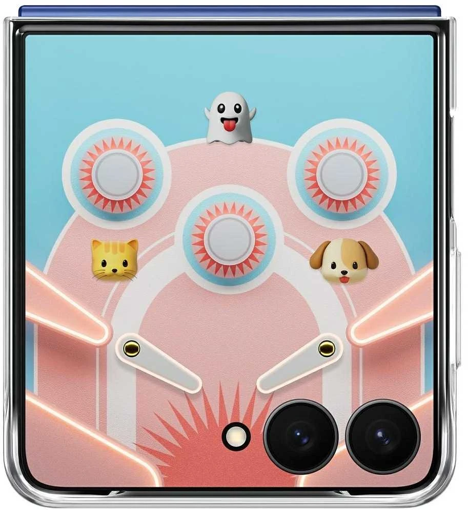 Dėklas ZF766CTEGWW Flipsuit Samsung Galaxy Flip7, Transparent