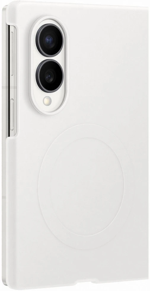 Dėklas EF971CWE silikoninis magnetas Samsung Galaxy Fold 8, baltas