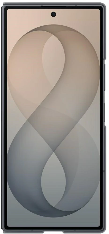Dėklas EF976CBE Silicone Magnet Samsung Galaxy Fold 8 Ultra, Juodas