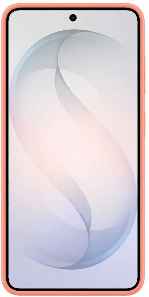 Samsung Galaxy S26 silikoninis magnetinis dėklas, koralų spalvos, raudonas