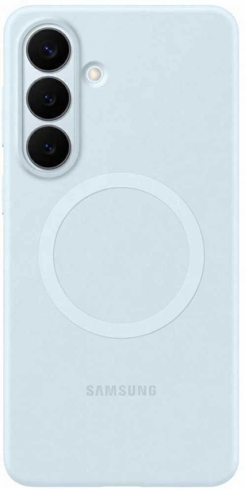 Samsung Galaxy S26+ silikoninis magnetinis dėklas su šviesa Mėlyna