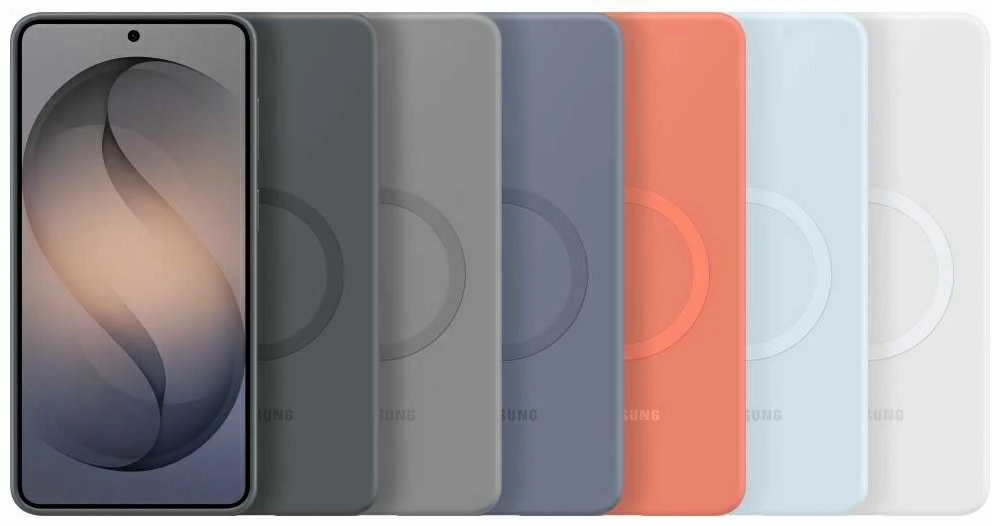 ES947CJ silikoninis magnetinis dėklas „Samsung Galaxy S26 Plus“, pilkas