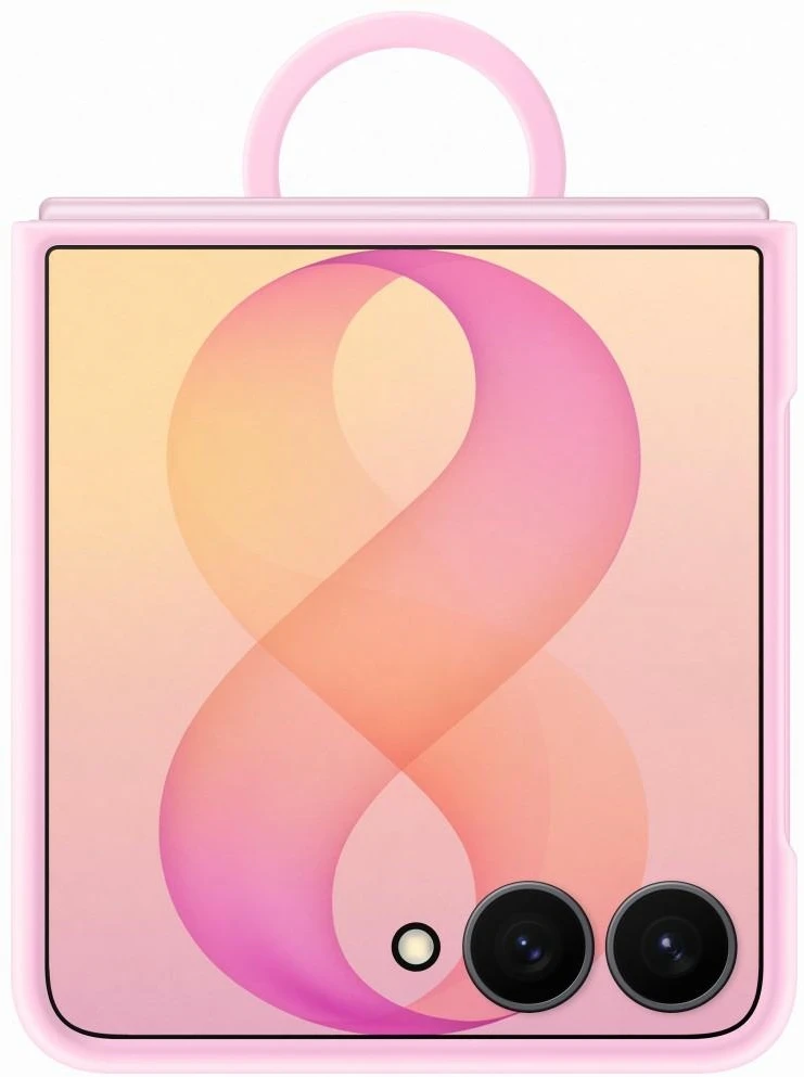 Dėklas EF776CVE silikoninis žiedinis magnetas „Samsung Galaxy Flip 8“, violetinis