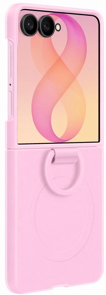 Dėklas EF776CVE silikoninis žiedinis magnetas „Samsung Galaxy Flip 8“, violetinis