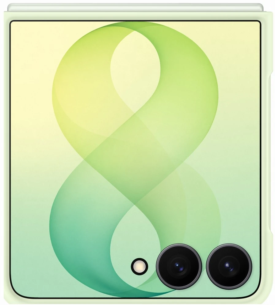 Dėklas EF776CGE Silicone Ring Magnet Samsung Galaxy Flip 8, Žalias