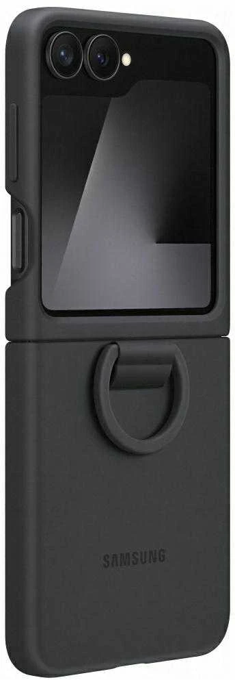 PF741TBEGWW Silikoninis dėklas Samsung Galaxy Flip7 FE, Juodas