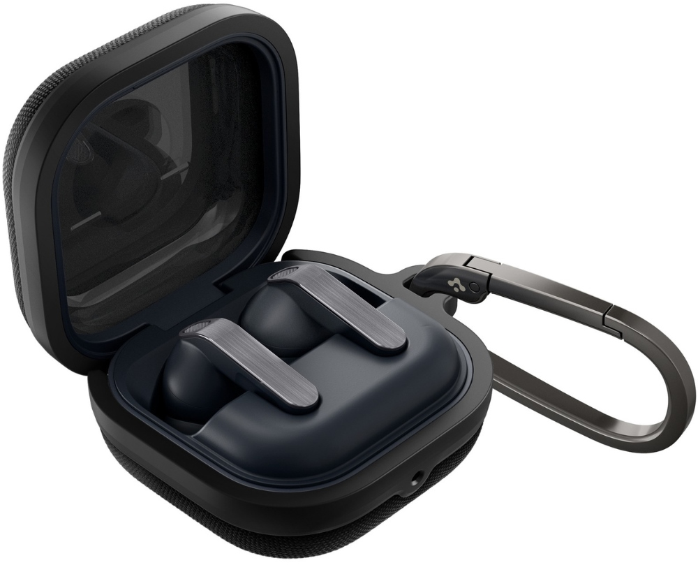 Dėklas Samsung Spigen Urban Fit do Samsung Galaxy Buds4 / Buds4 Pro juoda