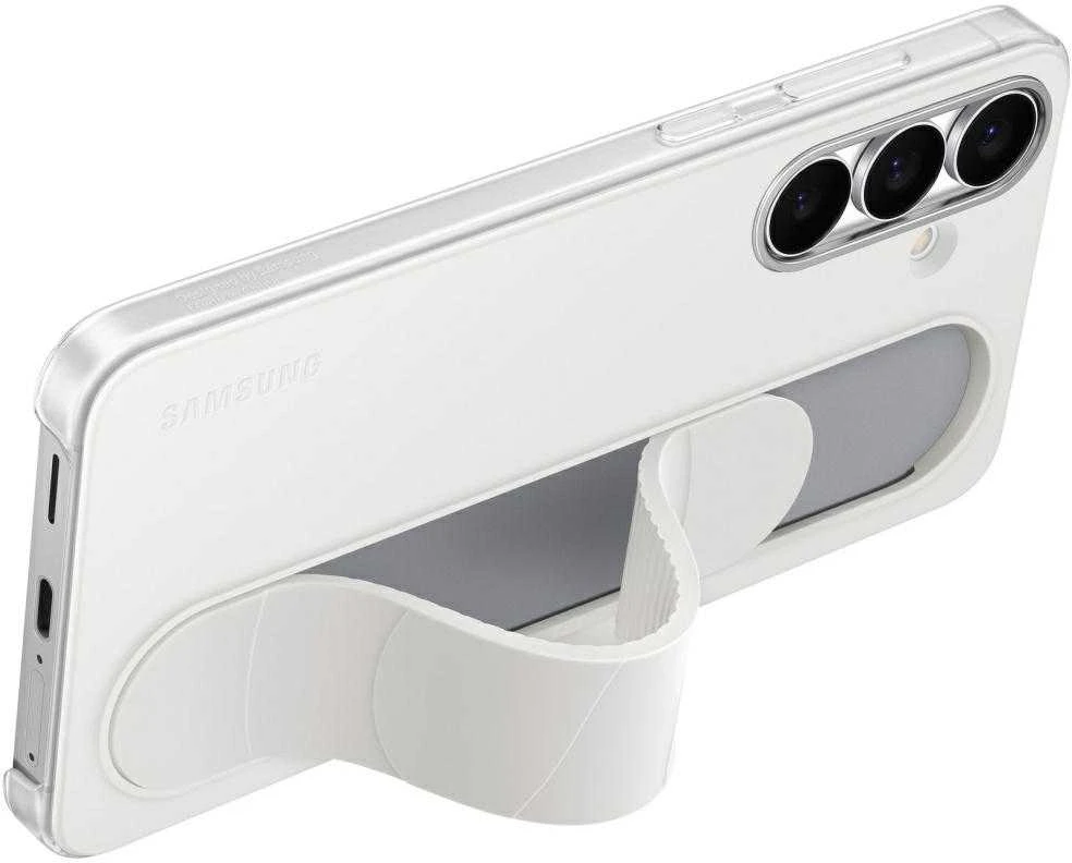 112803 EF-GS731CWE Samsung Standing Grip dėklas skirtas Galaxy S25 FE baltos spalvos