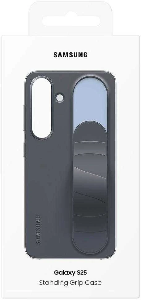 Dėklas Samsung Galaxy S25 Standing Grip Cover Juodas