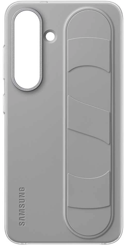 Dėklas „Samsung Galaxy S25+“ stovinčio rankenos dangtelis pilkas