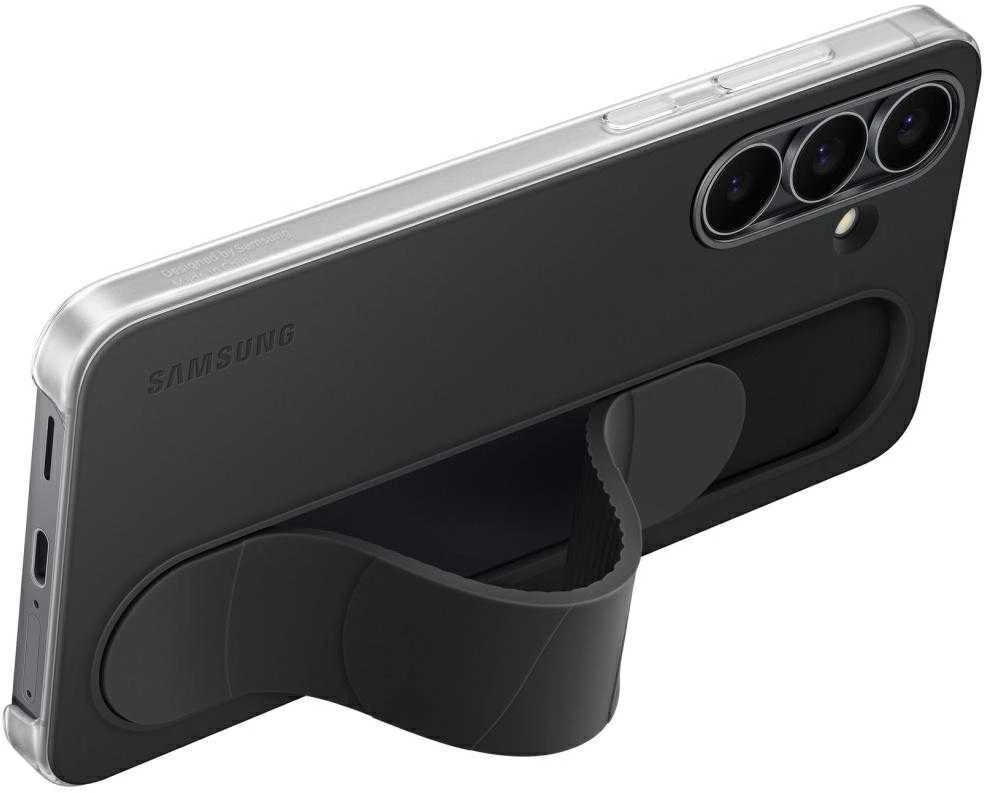 Dėklas Samsung Galaxy S25 FE Standing Grip Cover Juodas