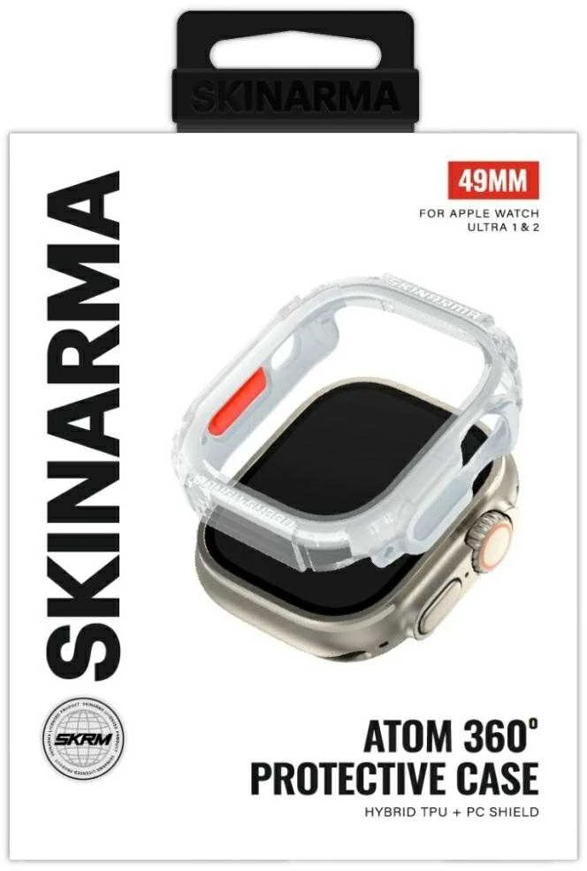 Dėklas Skinarma Atom do Apple Watch 49mm frost