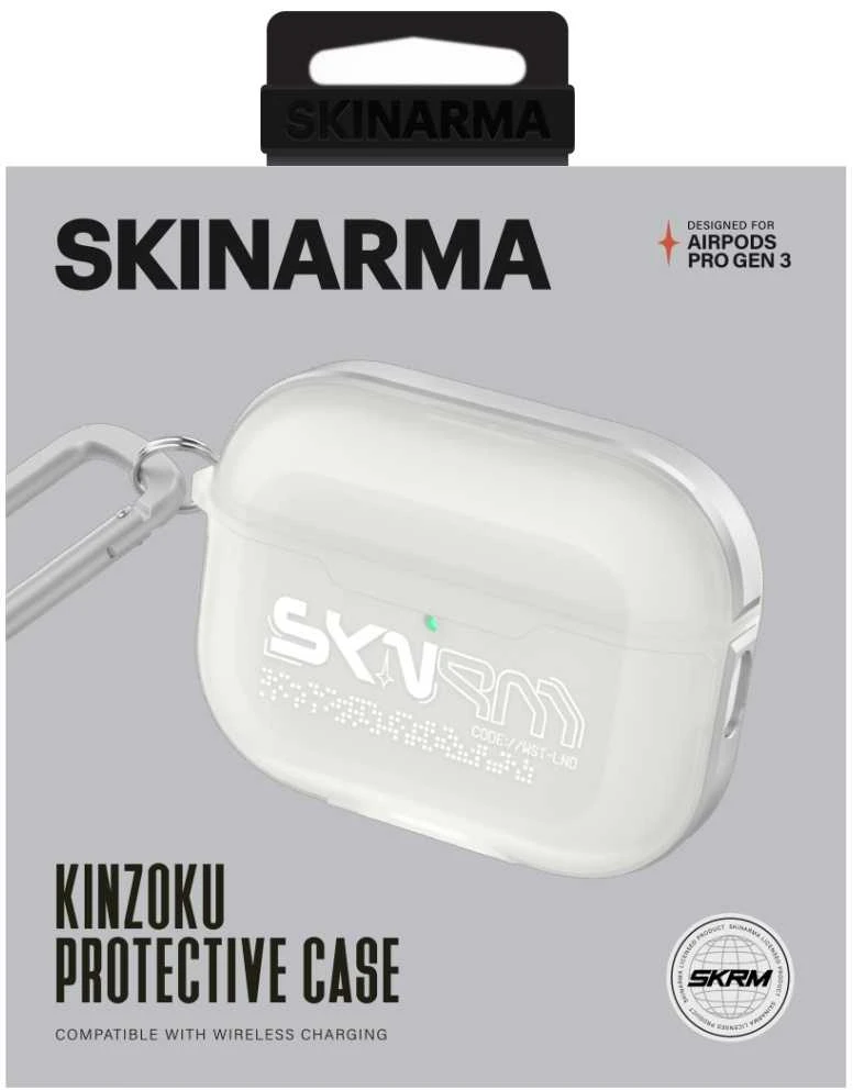 Dėklas Skinarma Kinzoku skirtas AirPods Pro 3 frost