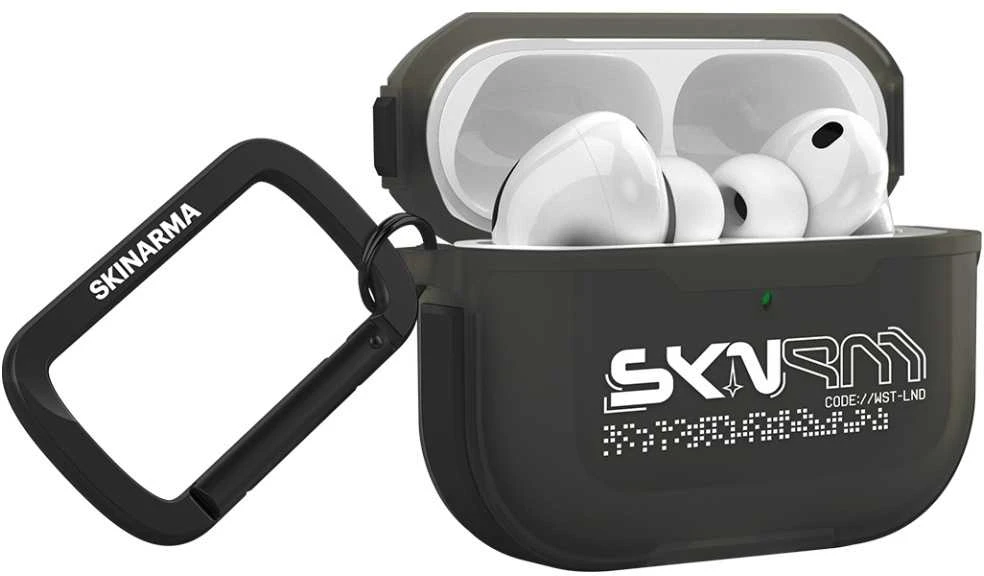 Dėklas Skinarma Kinzoku skirtas AirPods Pro 3 smoke