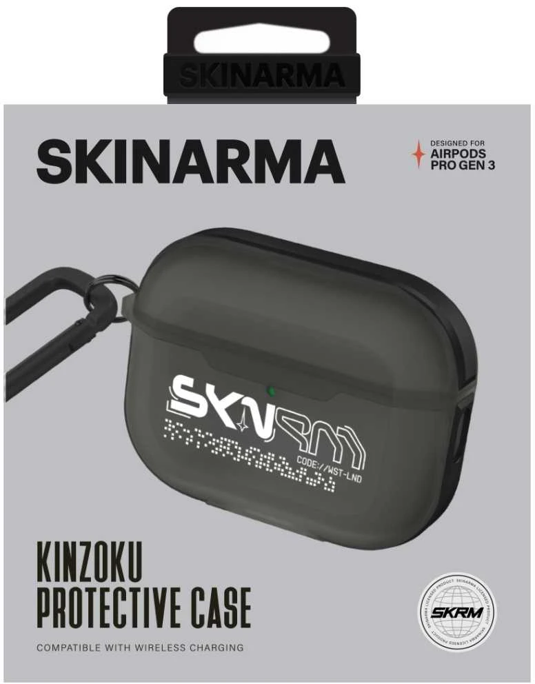 Dėklas Skinarma Kinzoku skirtas AirPods Pro 3 smoke